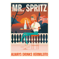 Póster A3 Vintage Mr.Spritz